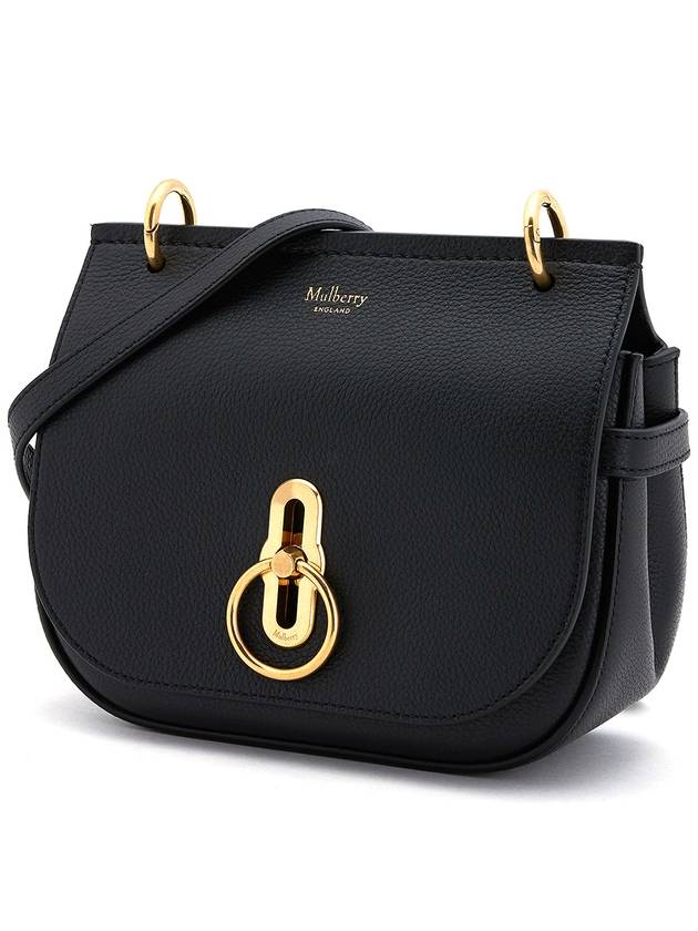 Amberley Classic Satchel Small Grain Shoulder Bag Black - MULBERRY - BALAAN 3