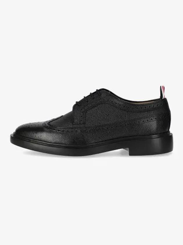 Men's Classic Long Wing Brogue Lace Up Brogue Shoes Black - THOM BROWNE - BALAAN 2