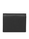 Gold Hardware Triangle Logo Saffiano Half Wallet Black - PRADA - BALAAN 4