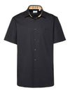 Organic Cotton Polo Shirt Black - BURBERRY - BALAAN 2