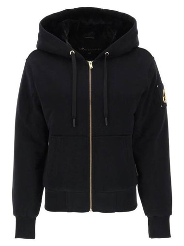 Classic Bunny Zip Up Hoodie Black - MOOSE KNUCKLES - BALAAN 1