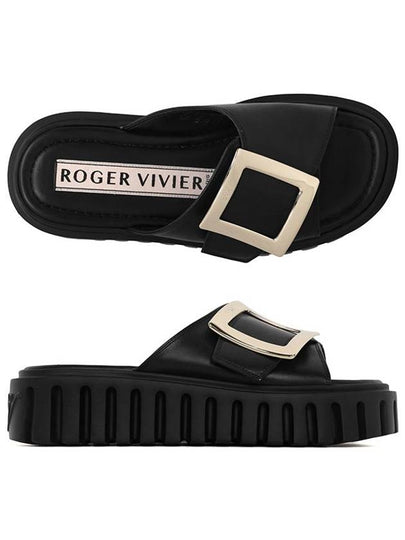 24 ss Viv Go THICK Metal Buckle Mule RVW70635850JUSB999 B0031039534 - ROGER VIVIER - BALAAN 2