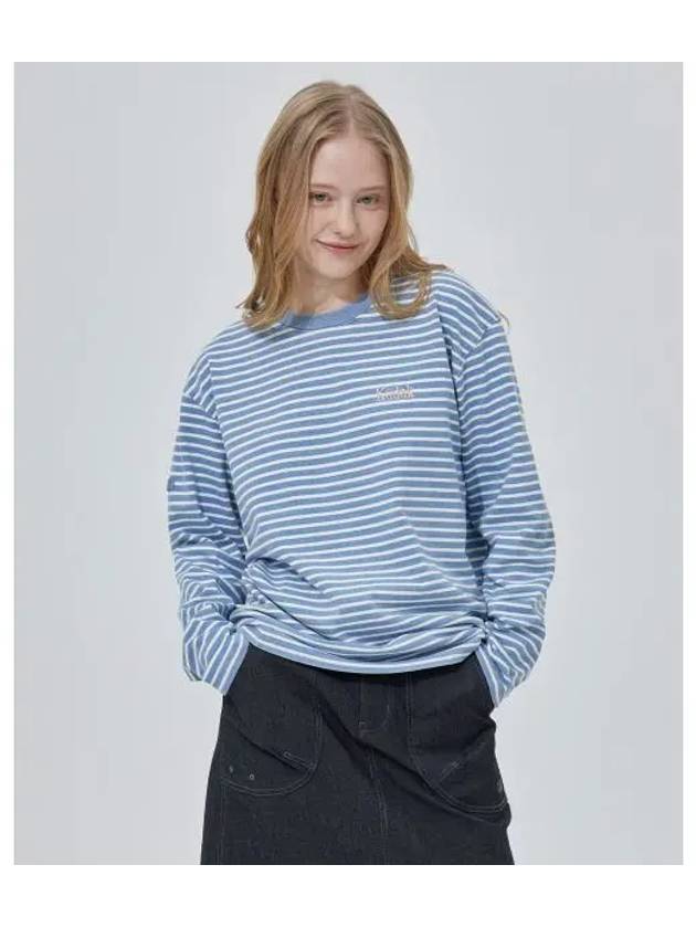 KODAK Color Eye Striped Long Sleeve T Shirt BLUE - KODO - BALAAN 1