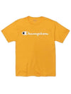 Classic Logo Graphic Short Sleeve T-Shirt Gold - CHAMPION - BALAAN 1
