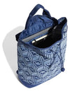 Monogram Denim Pouch Backpack Blue - ADIDAS - BALAAN 5