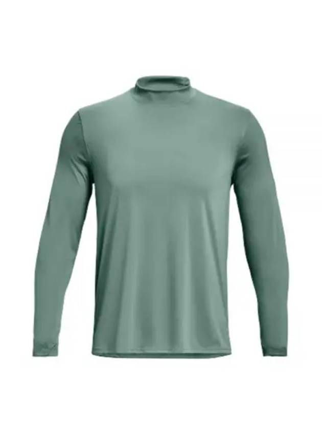 Men's UA Terrain Mock Long Sleeve T-Shirt Green - UNDER ARMOUR - BALAAN 1