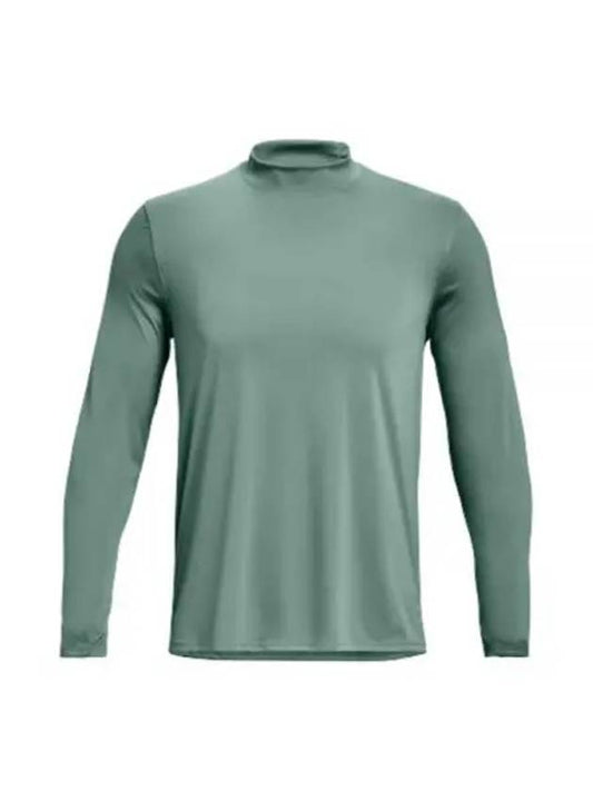 Men's UA Terrain Mock Long Sleeve T-Shirt Green - UNDER ARMOUR - BALAAN 2