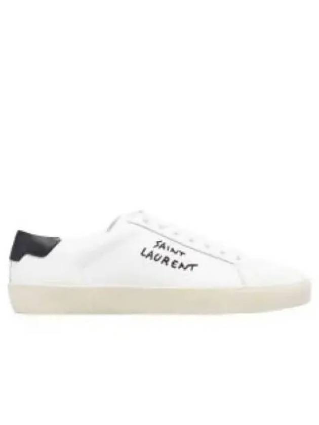 Court Classic Black Tab Low Top Sneakers White - SAINT LAURENT - BALAAN 2