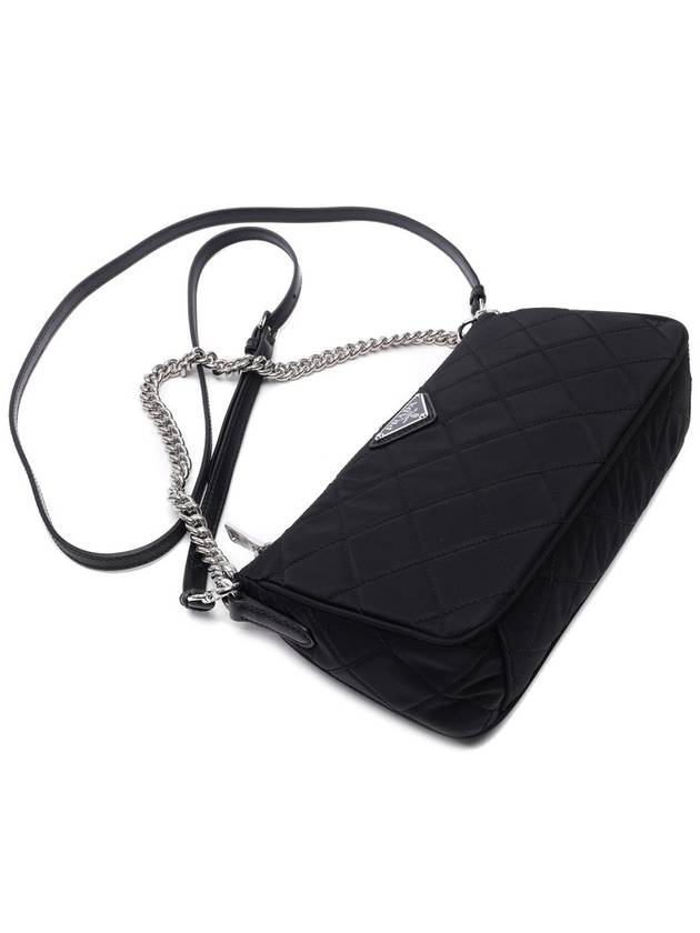 Tessuto Quilted Chain Shoulder Bag Black - PRADA - BALAAN 6