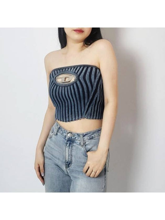 24SS Women's T CLARKSVILLE Tube Top A057700HEAS81E Blue - DIESEL - BALAAN 2