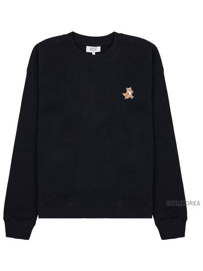 Speedy Fox Patch Comfort Sweatshirt Black - MAISON KITSUNE - BALAAN 2