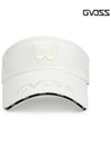 Signature pattern unisex cream white golf visor GVSV7SB01W - GVOSS - BALAAN 2