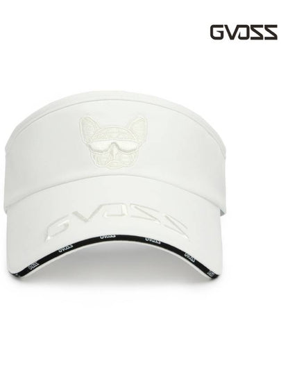 Signature pattern cream white big golf visor GVSV7SB01W - GVOSS - BALAAN 2