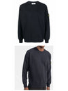 Wappen Patch Crew Neck Sweatshirt Navy - STONE ISLAND - BALAAN 5