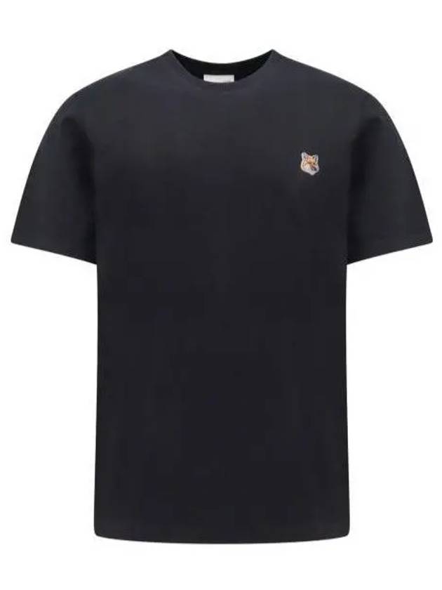 Fox Head Patch Classic Short Sleeve T-Shirt Black - MAISON KITSUNE - BALAAN 2