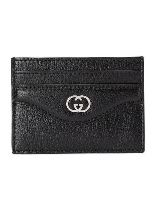 Interlocking G Card Wallet Black - GUCCI - BALAAN 1