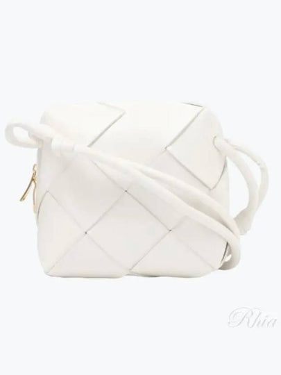 Cassette Intrecciato Mini Shoulder Bag White - BOTTEGA VENETA - BALAAN 2