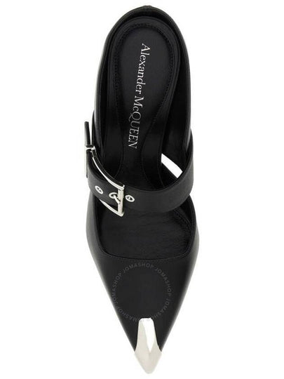 Alexander Mcqueen Punk Buckle Leather Mules, Brand Size 36 ( US Size 6 ) - ALEXANDER MCQUEEN - BALAAN 2