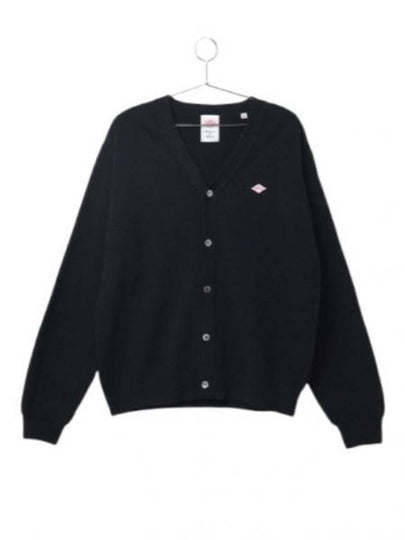 V-Neck Knit Cardigan Black - DANTON - BALAAN 2