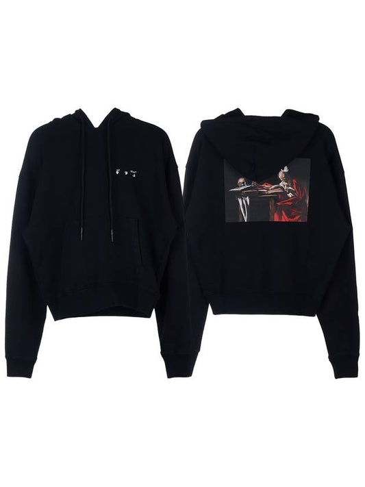 Caravaggio Paint Over Hoodie OMBB037C99FLE0041001 - OFF WHITE - BALAAN.