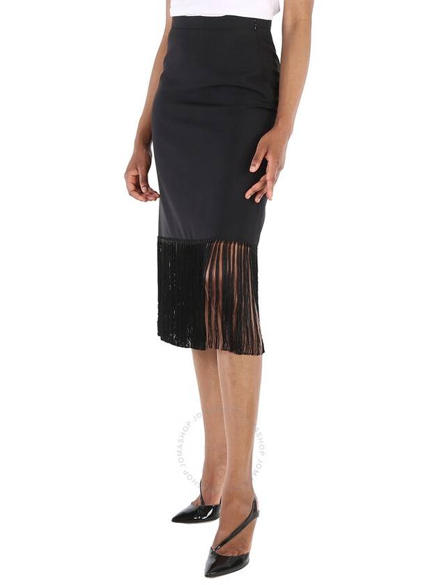 Tassel Fringe Hem H-Line Skirt - BURBERRY - BALAAN 4