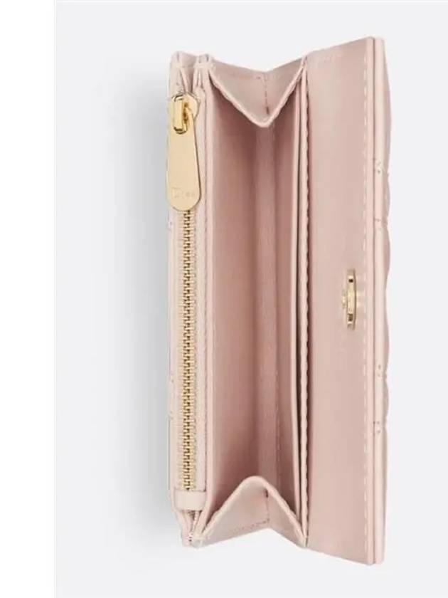 XS Lady Cannage Lambskin Half Wallet Powder Pink - DIOR - BALAAN 4