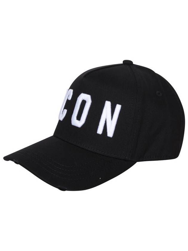 icon embroidery ball cap black white - DSQUARED2 - BALAAN 5