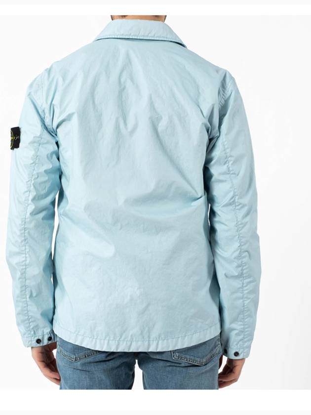 21SS 741510523 V0041 Membrana Overshirt Jacket Light Sky Men’s Jacket TJ - STONE ISLAND - BALAAN 5