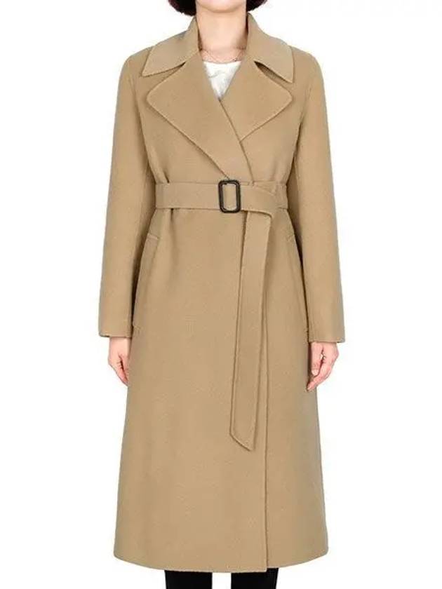 Beige Manu Wool Coat 065 1121248 - MAX MARA - BALAAN 1