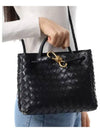 Andiamo Small Tote Bag Black - BOTTEGA VENETA - BALAAN 2