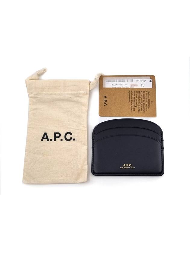 Demi Lune Card Holder Black - A.P.C. - BALAAN 7