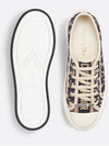 Walk'n' Platform Oblique Embroidered Low Top Sneakers Deep Blue - DIOR - BALAAN 5