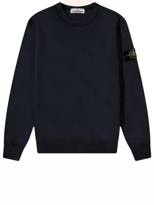 Wappen Patch Crew Neck Sweatshirt Navy - STONE ISLAND - BALAAN 2