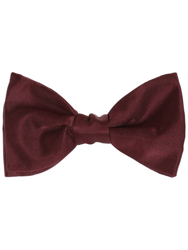 Lanvin Silk Bow Tie, Men's, Burgundy - LANVIN - BALAAN 1