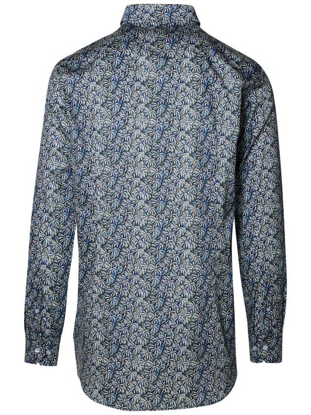 Etro Blue Cotton Shirt - ETRO - BALAAN 3