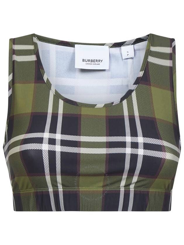 Check Crop Top Sleeveless - BURBERRY - BALAAN 2