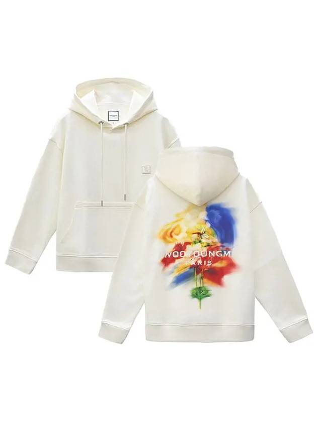 Swaying Flower Back Logo Hoodie Ivory - WOOYOUNGMI - BALAAN 2