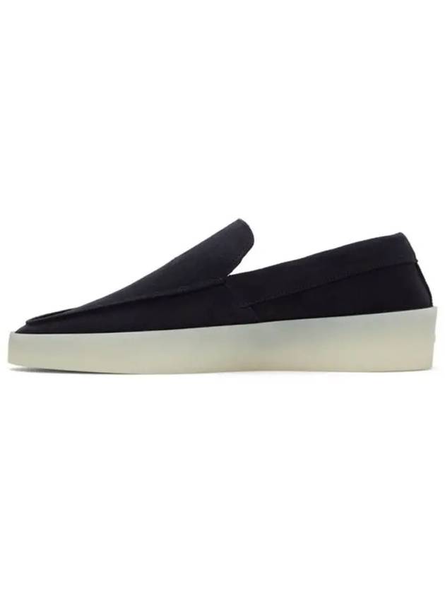 Fear of God Suede Leather Round Slip Edge Louversole Loafers Navy - FEAR OF GOD - BALAAN 3