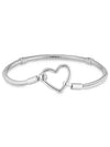 Moments Clasp Snake Chain Bracelet Silver - PANDORA - BALAAN 5