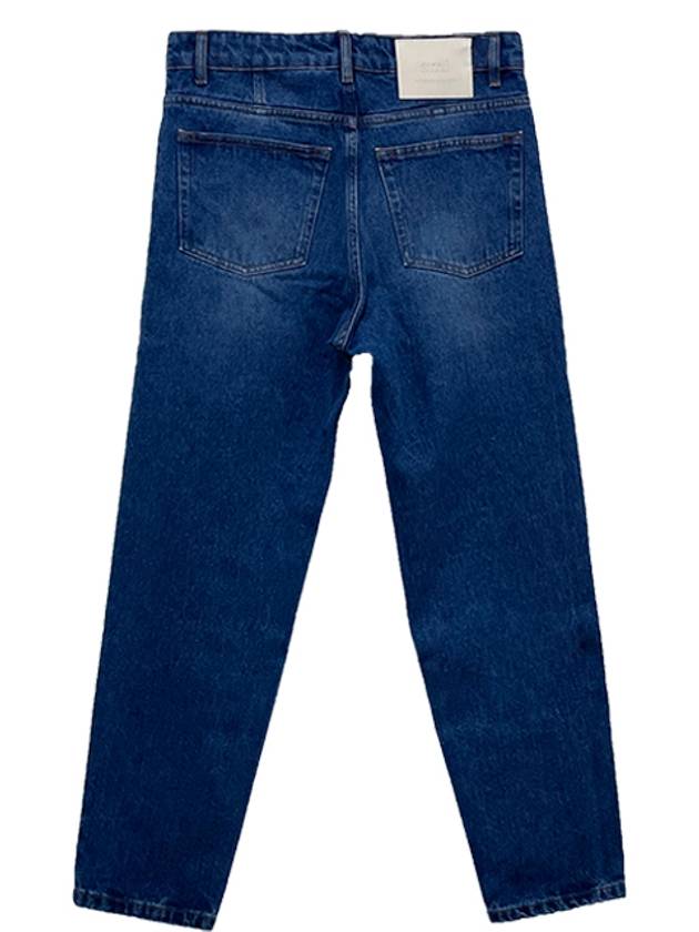 Low Rise Straight Jeans Blue - AMI - BALAAN 4