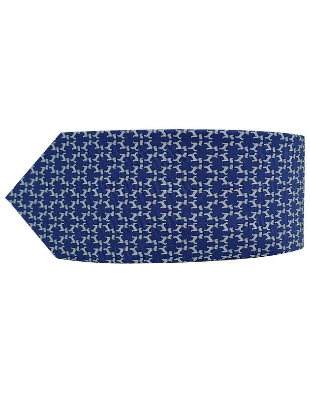 Silk Tie Blue - SALVATORE FERRAGAMO - BALAAN 4