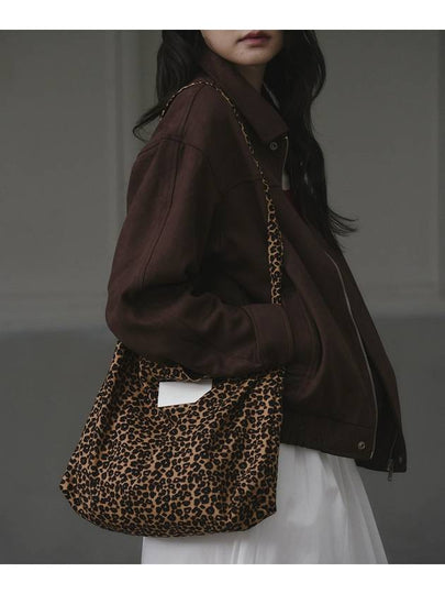 Leopard print eco bag Camel - THE GREEN LAB - BALAAN 2