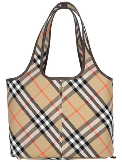 Check Small Tote Bag Sand - BURBERRY - BALAAN 2