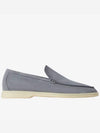 Summer Work Suede Loafers Grey - LORO PIANA - BALAAN 3