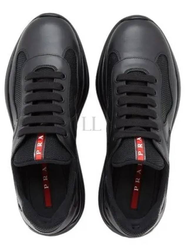 America's Cup Leather Low Top Sneakers Black - PRADA - BALAAN 2