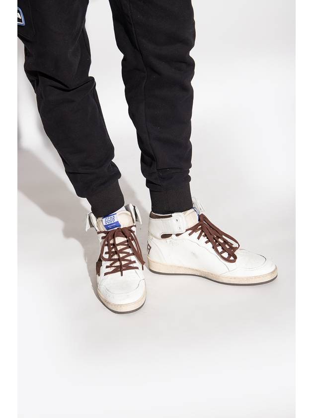 Sky Star Nappa Leather High Top Sneakers White - GOLDEN GOOSE - BALAAN 3