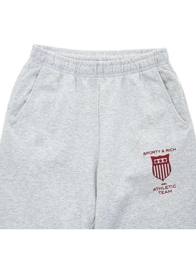 Athletic team sweatpants ATHLETIC TEAM SWEATPANT HEATHER GRAY RUBY - SPORTY & RICH - BALAAN 3