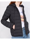 Women's Juliet Hooded Lightweight Short Jacket Padded Black - PARAJUMPERS - BALAAN 4