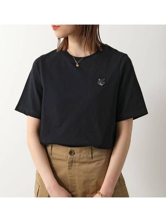 Bold Fox Head Patch Comfort Short Sleeve T-Shirt Black - MAISON KITSUNE - BALAAN 2