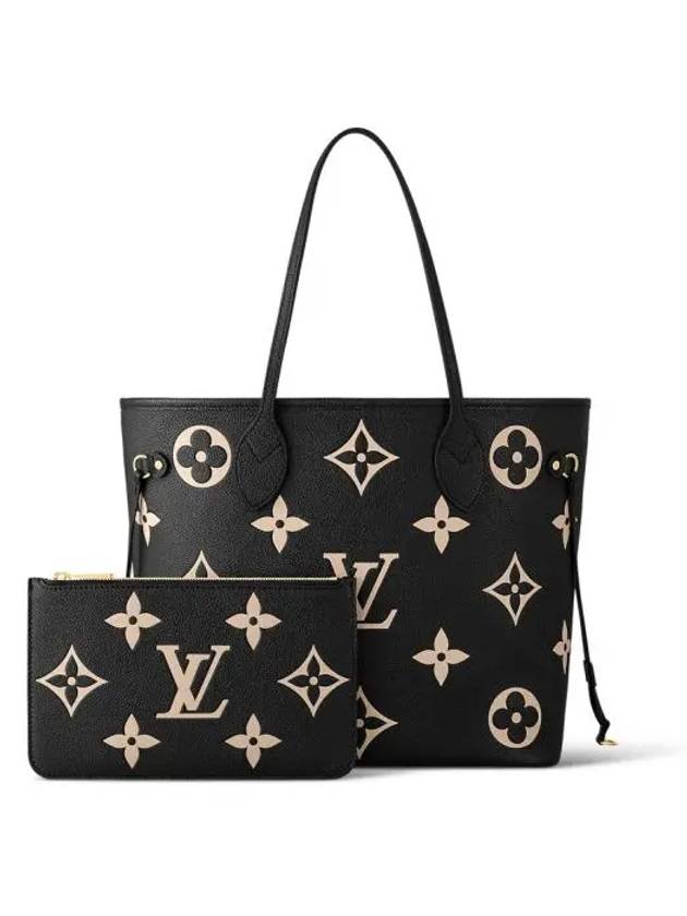 Neverfull MM Monogram Empreinte Tote Bag Black - LOUIS VUITTON - BALAAN 3